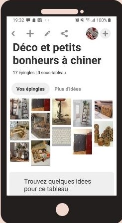 tableau pinterest idées décoration et accessoires couture à chiner de lilimargotton