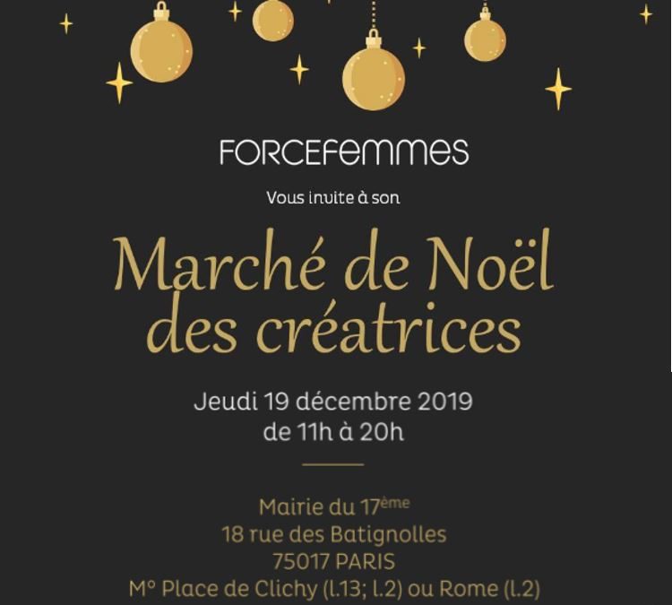 Marché de Noël des créatrices de Force Femmes 2019