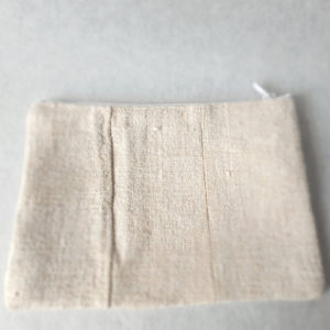 trousse Olga chanvre blanchi patchwork recyclage textile suresnes lilimargotton