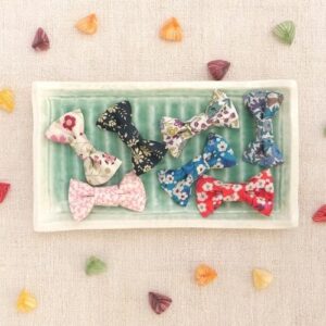 Barrettes tissu fleuri ou coton liberty