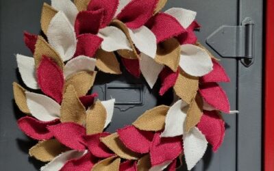 Atelier Couronne de Noël en lin, chanvre, jean